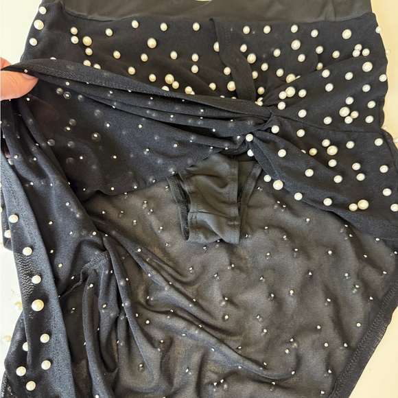 12th Tribe Black and Silver Studded Skirt - Picture 4 of 11